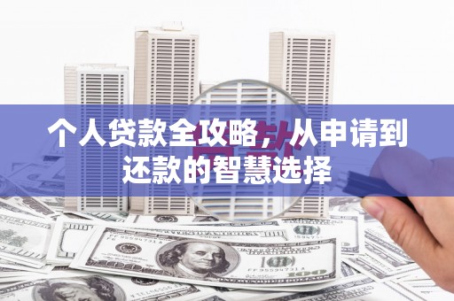 禄丰个人贷款全攻略，从申请到还款的智慧选择