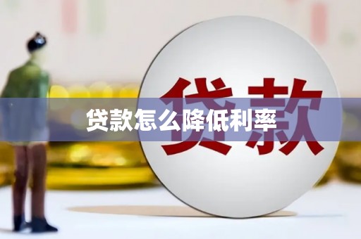 禄丰贷款怎么降低利率