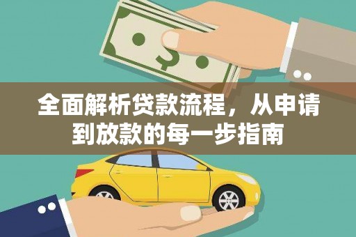禄丰全面解析贷款流程，从申请到放款的每一步指南