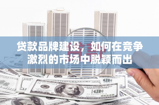 禄丰贷款品牌建设，如何在竞争激烈的市场中脱颖而出