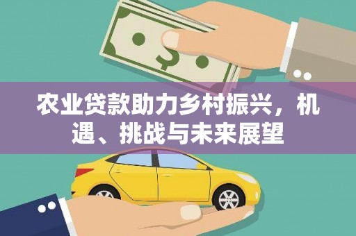 禄丰农业贷款助力乡村振兴，机遇、挑战与未来展望