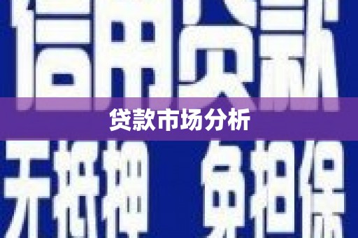 禄丰贷款市场分析
