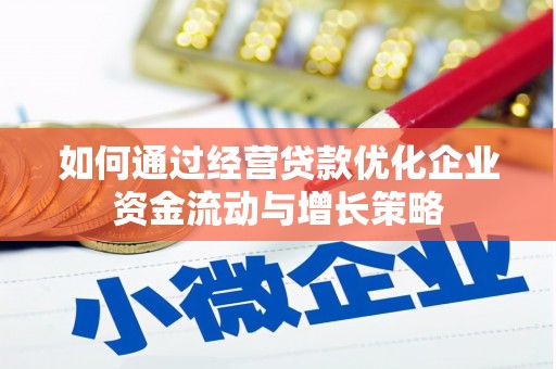 禄丰如何通过经营贷款优化企业资金流动与增长策略