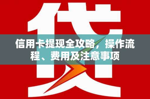 禄丰信用卡提现全攻略，操作流程、费用及注意事项