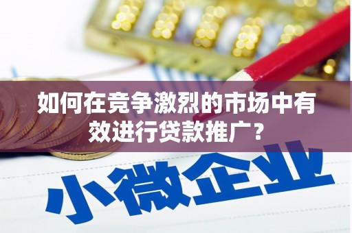禄丰如何在竞争激烈的市场中有效进行贷款推广？