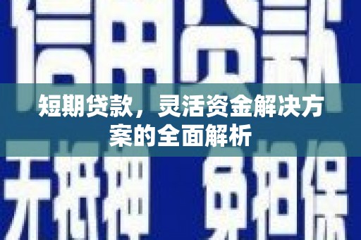 禄丰短期贷款，灵活资金解决方案的全面解析