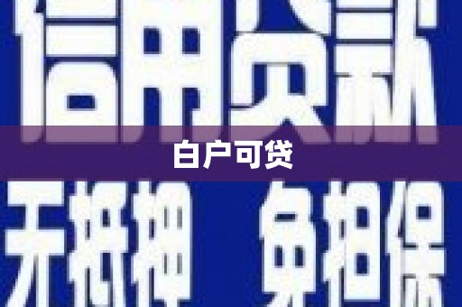 禄丰白户可贷