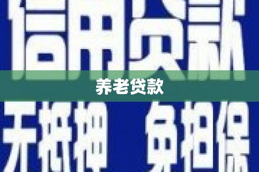 禄丰养老贷款