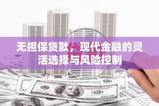 禄丰无担保贷款，现代金融的灵活选择与风险控制