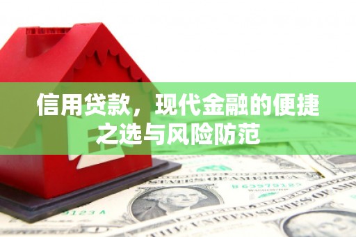 禄丰信用贷款，现代金融的便捷之选与风险防范