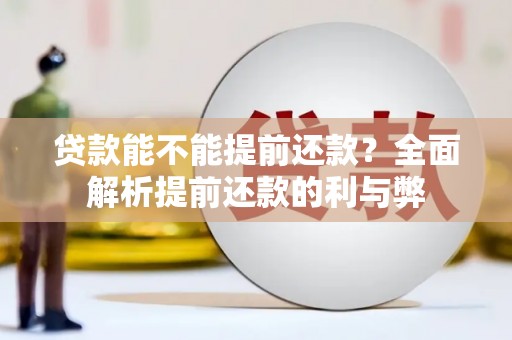 禄丰贷款能不能提前还款？全面解析提前还款的利与弊