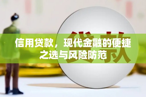禄丰信用贷款，现代金融的便捷之选与风险防范