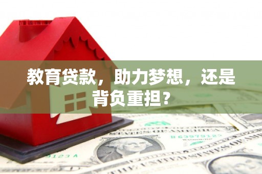 禄丰教育贷款，助力梦想，还是背负重担？