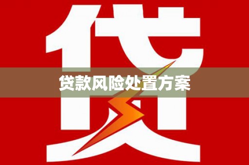 禄丰贷款风险处置方案