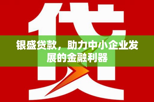 禄丰银盛贷款，助力中小企业发展的金融利器