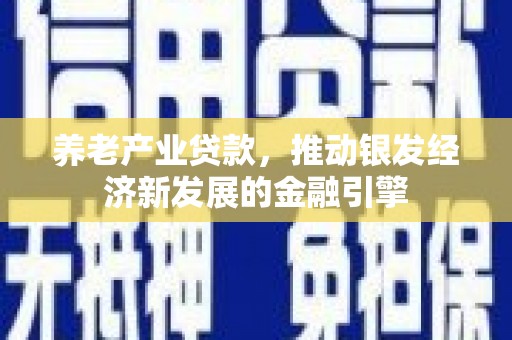 禄丰养老产业贷款，推动银发经济新发展的金融引擎