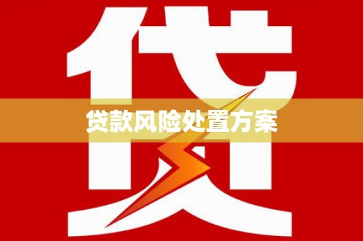 禄丰贷款风险处置方案