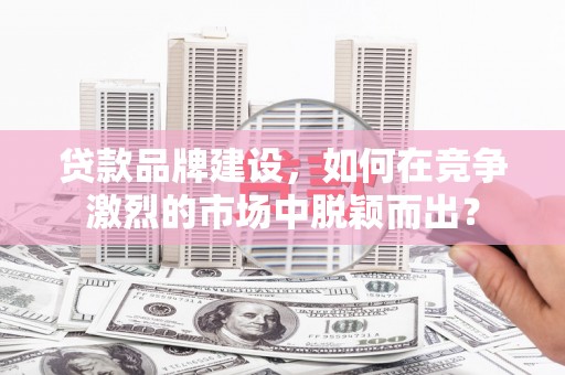 禄丰贷款品牌建设，如何在竞争激烈的市场中脱颖而出？