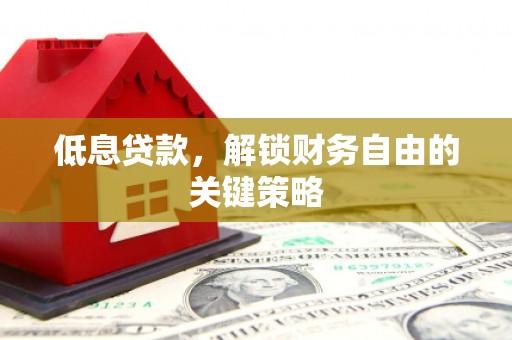 禄丰低息贷款，解锁财务自由的关键策略