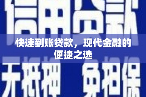 禄丰快速到账贷款，现代金融的便捷之选