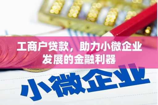 禄丰工商户贷款，助力小微企业发展的金融利器
