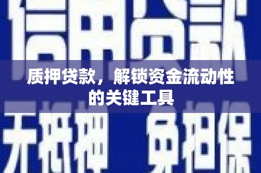 禄丰质押贷款，解锁资金流动性的关键工具