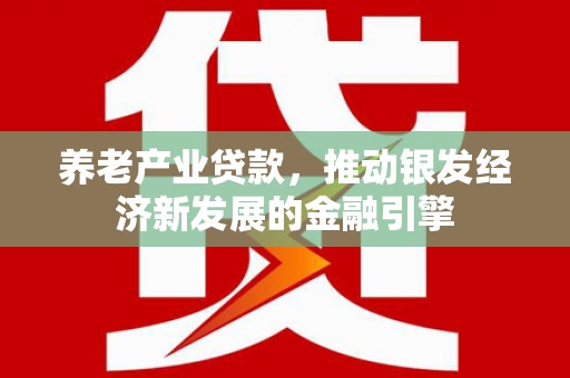 禄丰养老产业贷款，推动银发经济新发展的金融引擎