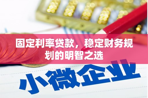 禄丰固定利率贷款，稳定财务规划的明智之选