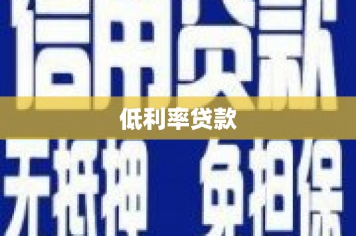 禄丰低利率贷款