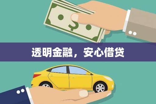 禄丰透明金融，安心借贷