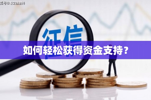禄丰如何轻松获得资金支持？