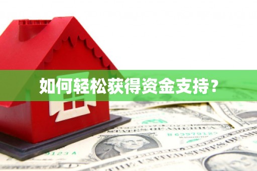 禄丰如何轻松获得资金支持？