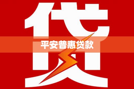 禄丰平安普惠贷款